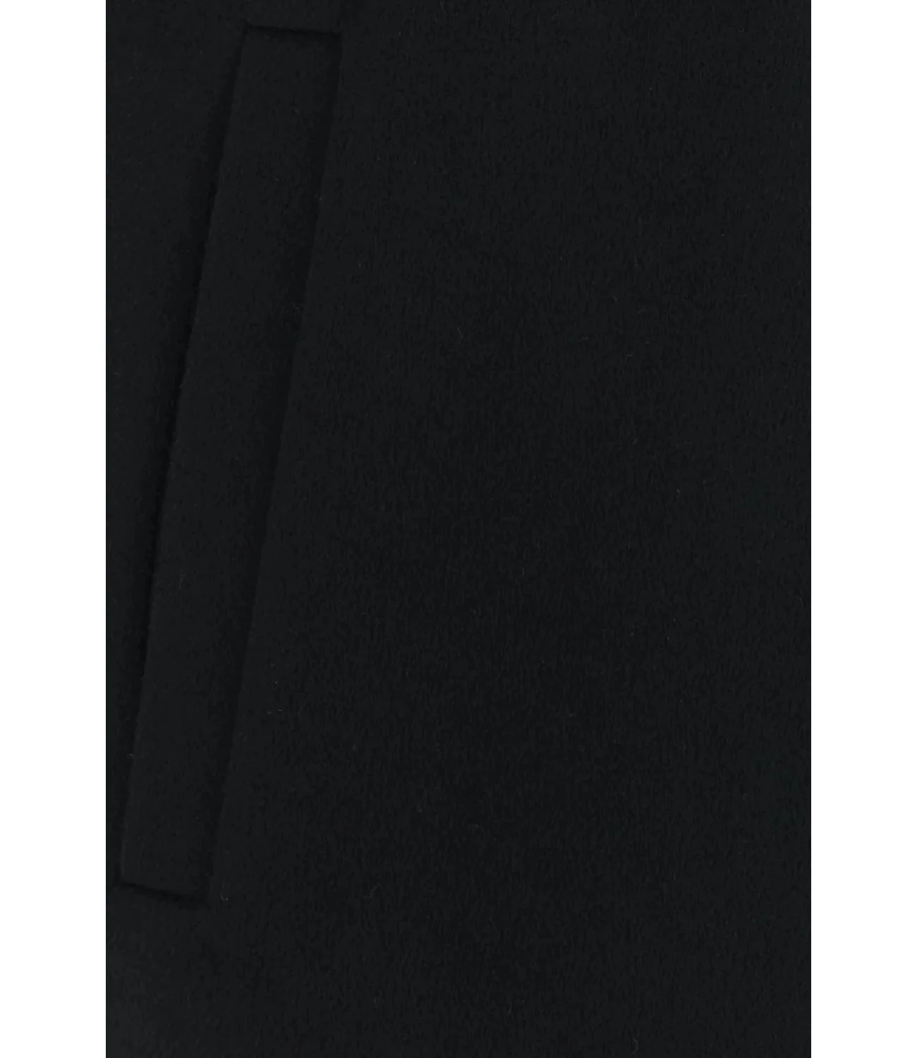 Ajaccio Black Coat With Classic Design