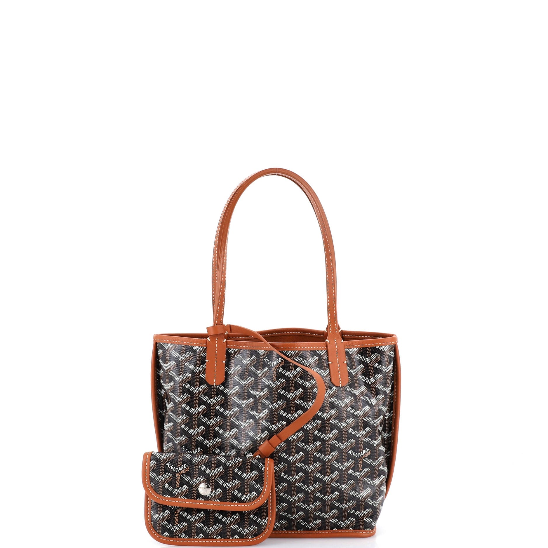 Anjou Reversible Tote Coated Canvas Mini