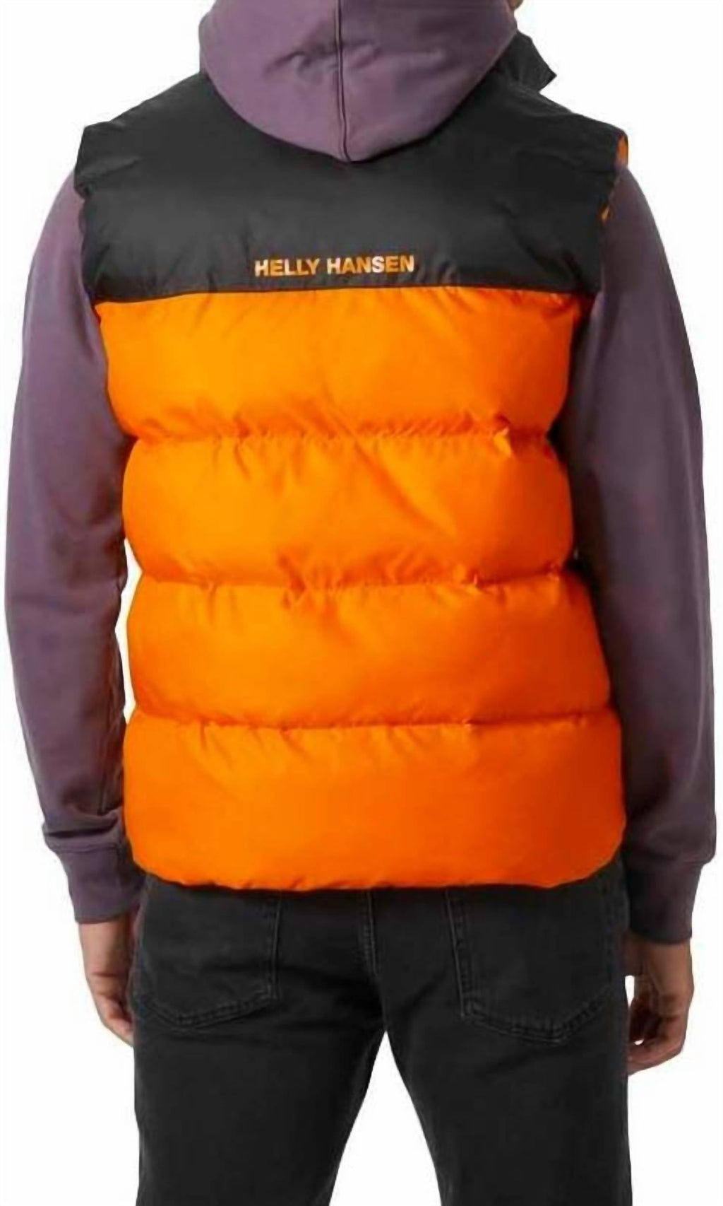 Active Puffy Vest In Papaya