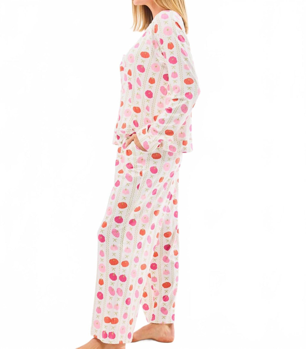Annie Pajama Set In Little Pumpkin