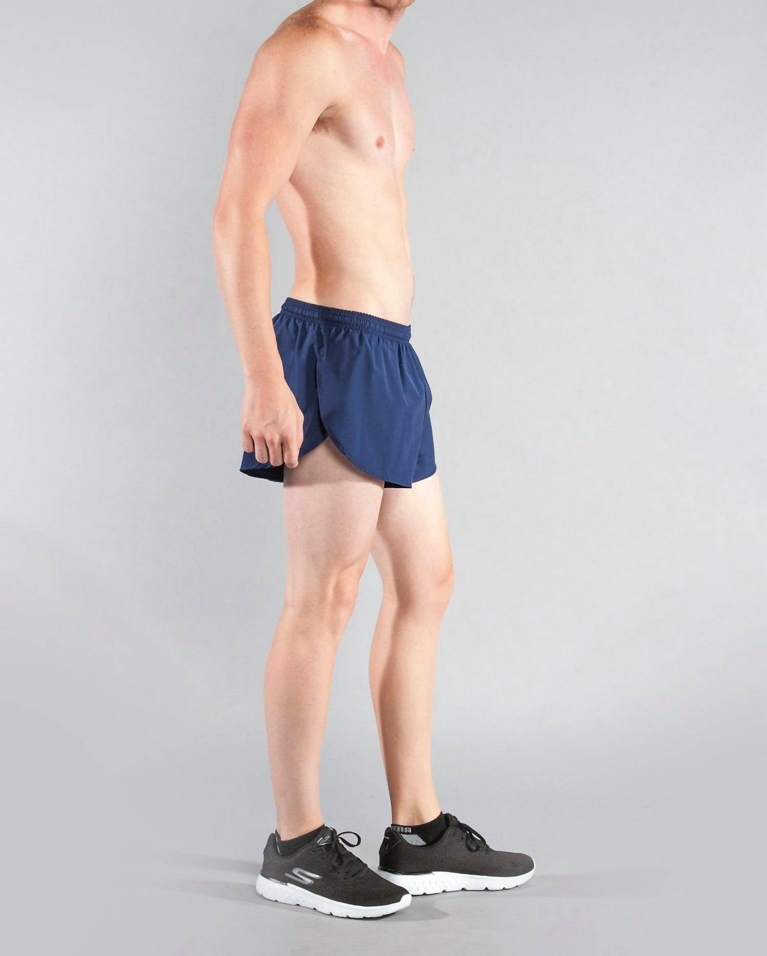 1" Elite Split Short In Navy