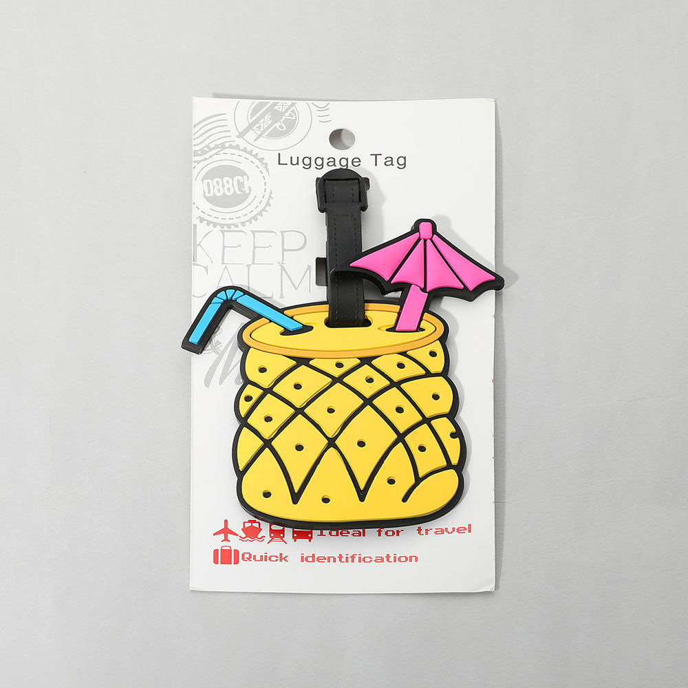 12PCS - Summer Theme Sun Drink Luggage Bag Tags