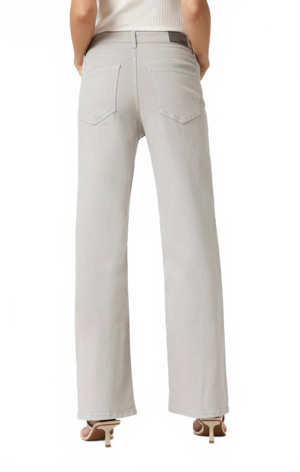 Alena High Rise Straight Leg Jeans In Mirage Gray Flex Blue