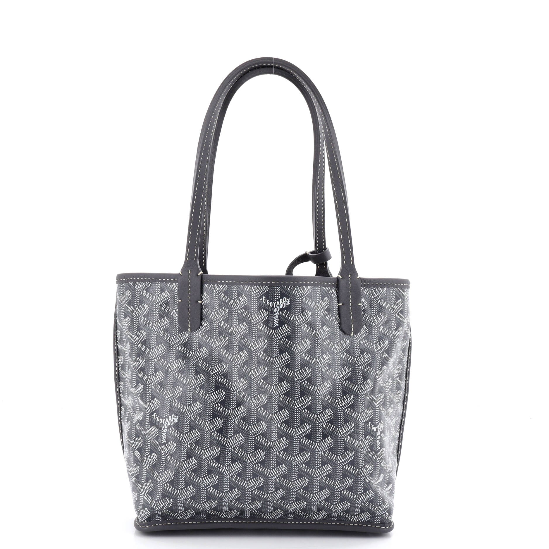 Anjou Reversible Tote Coated Canvas Mini