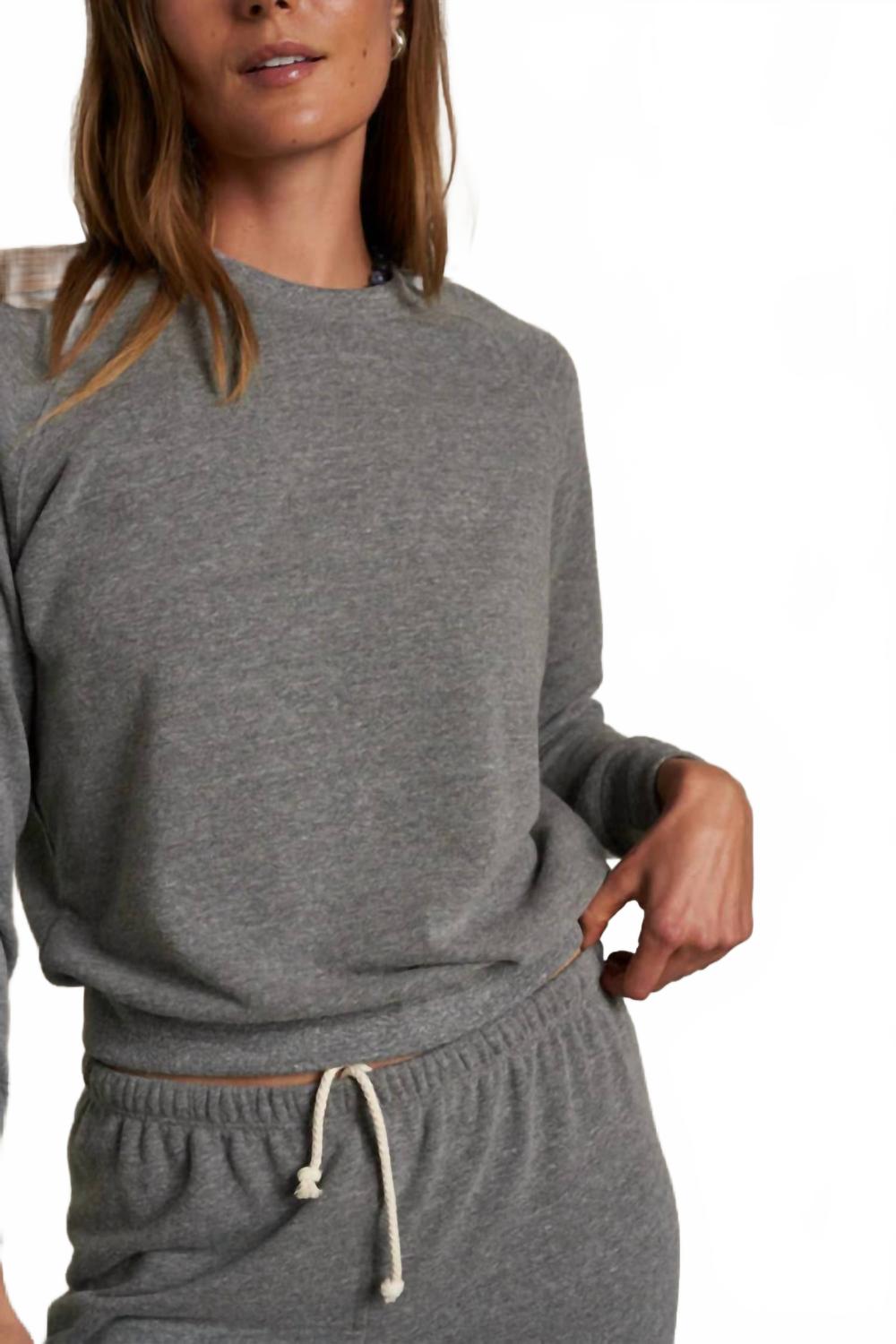 Alexi French Terry Sweatshirt In Dark Heather Grey