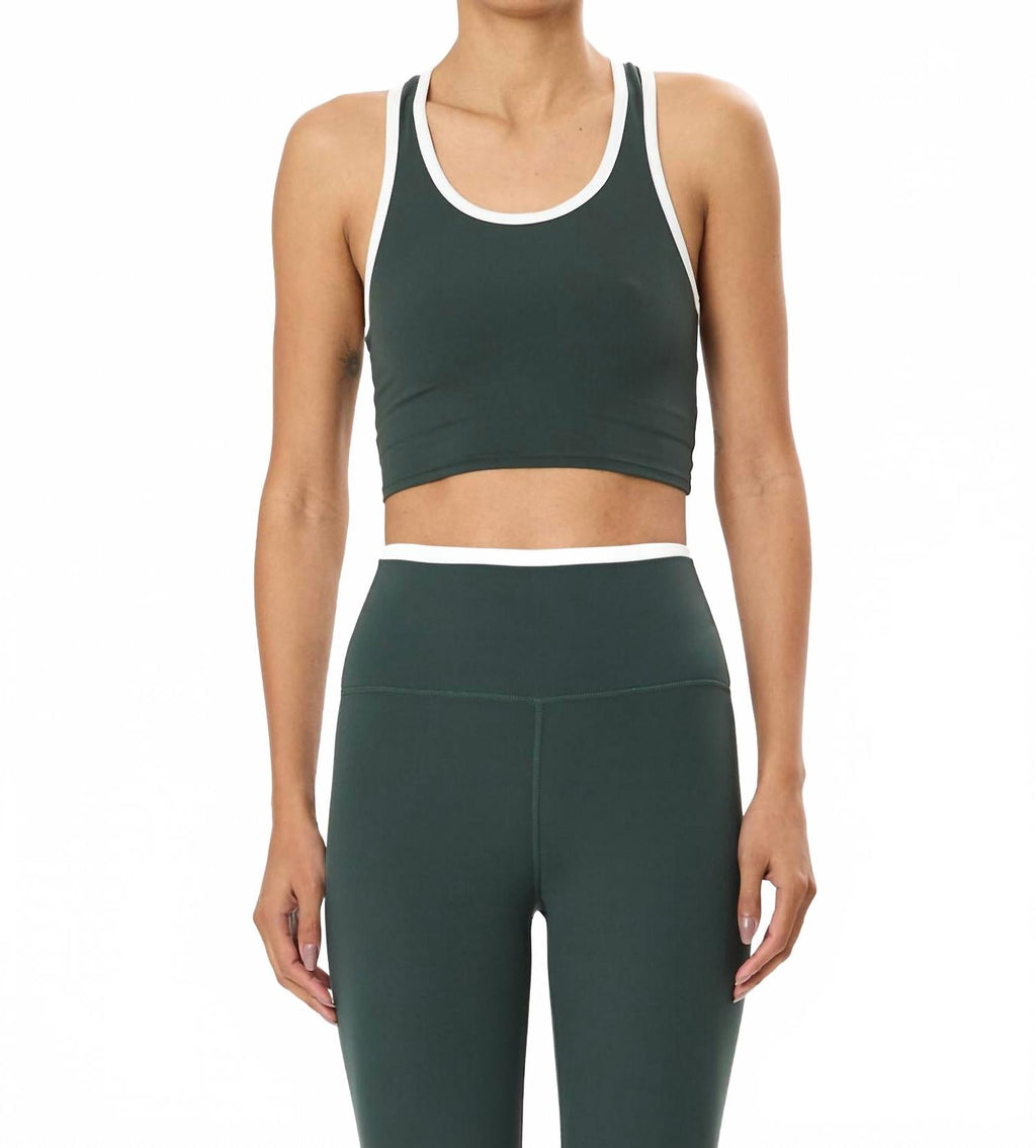 Amber Airweight Bralette In Military/white