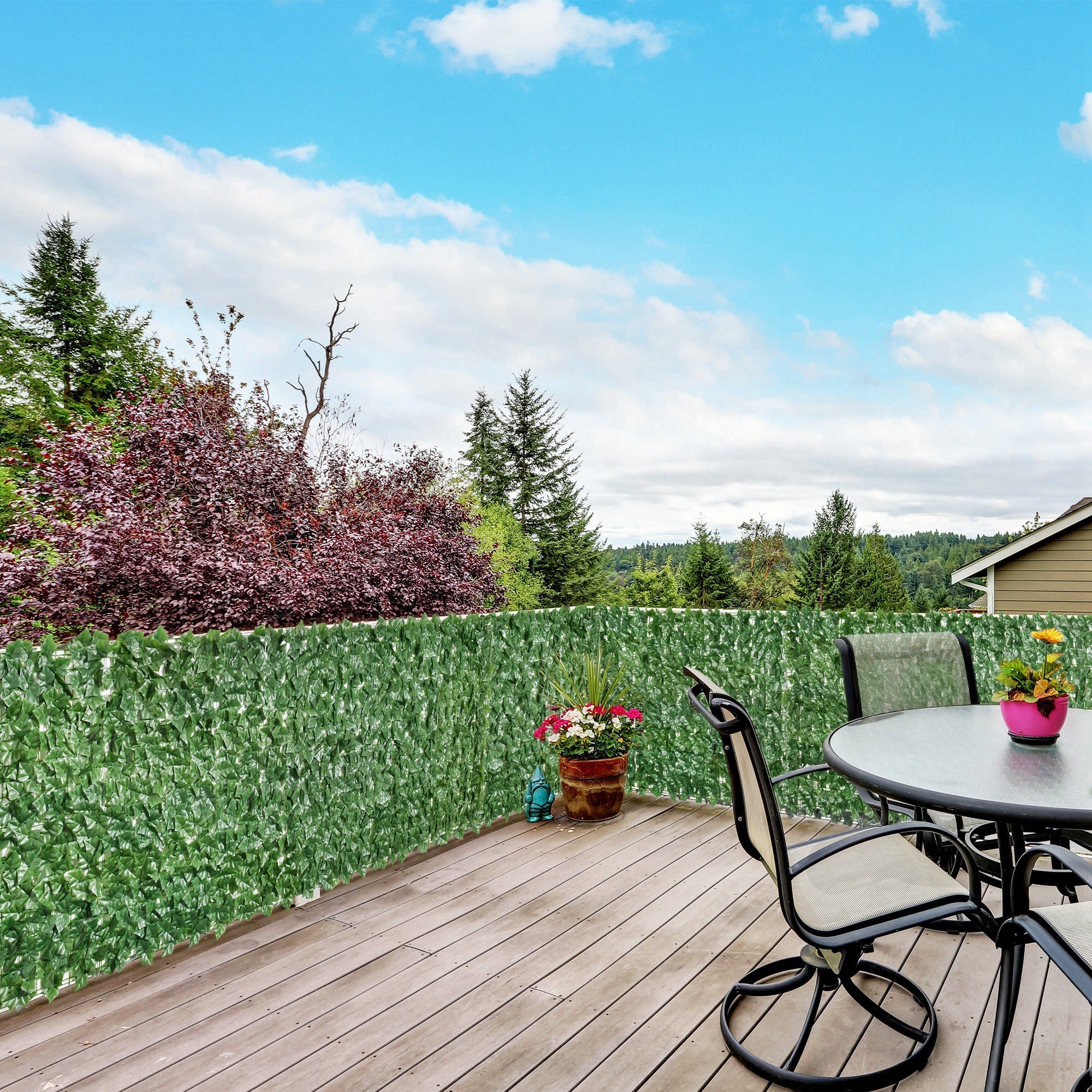 118" x 39" Decorative Grass Wall Panels for Walls & Fences