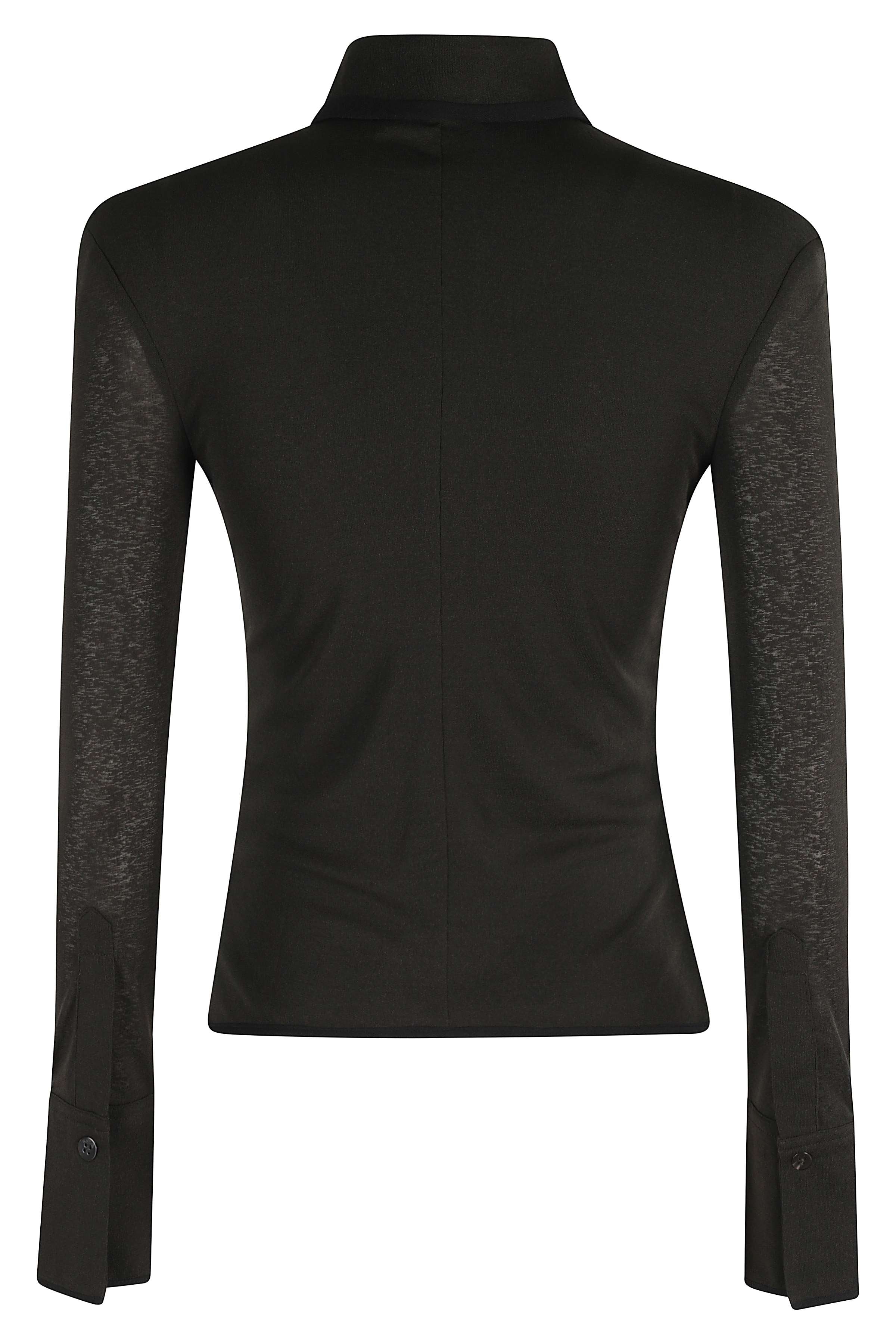 Anthracite Black Idana Draped Shirt
