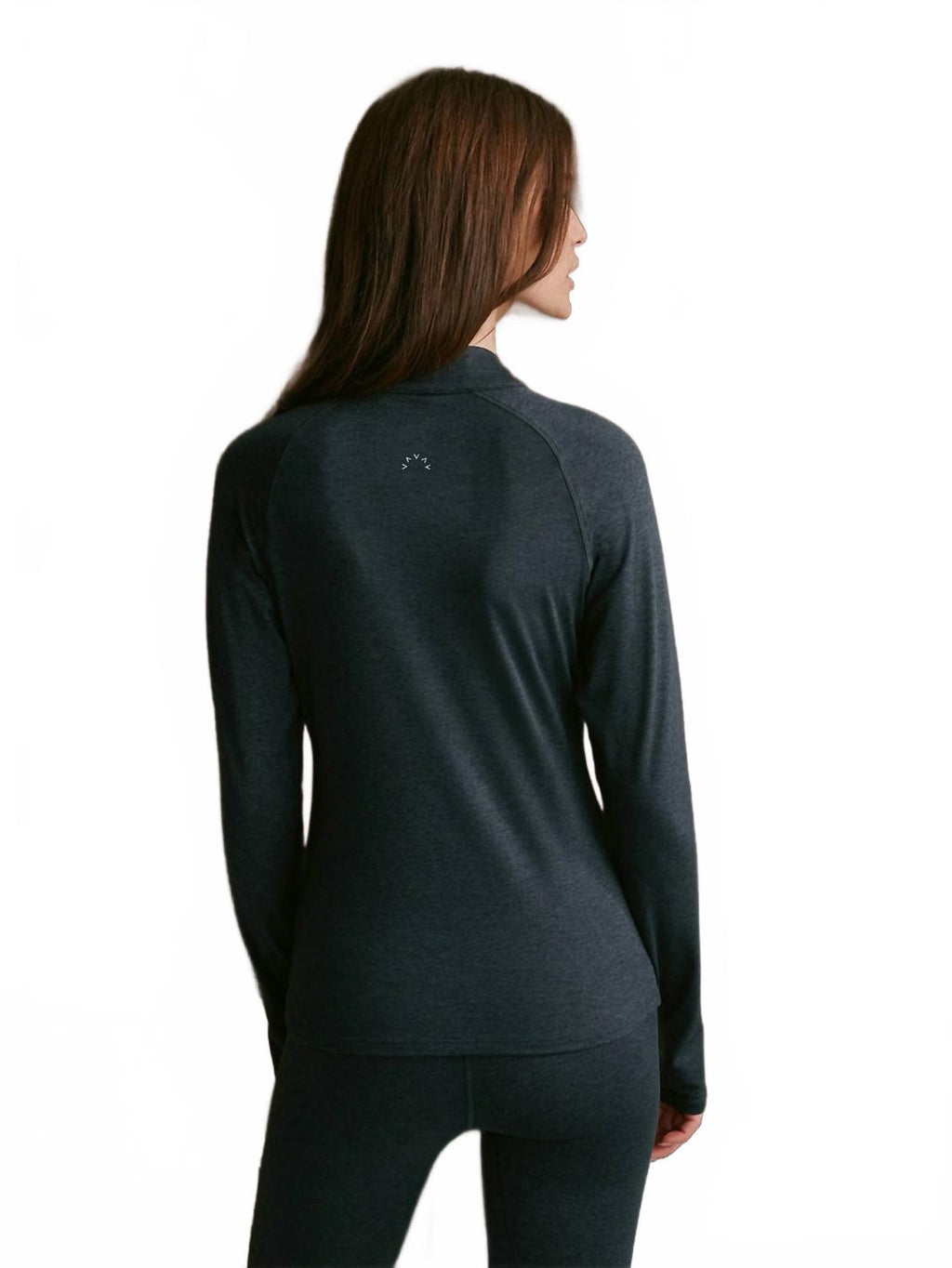Always Warm Half-Zip Baselayer Top In Grey