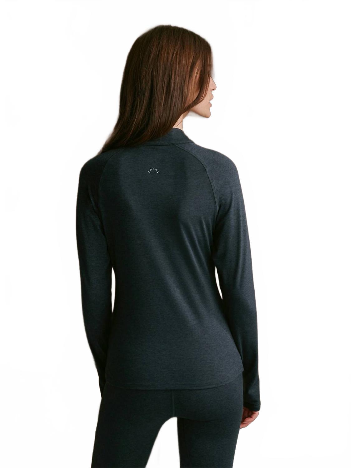 Always Warm Half-Zip Baselayer Top In Grey