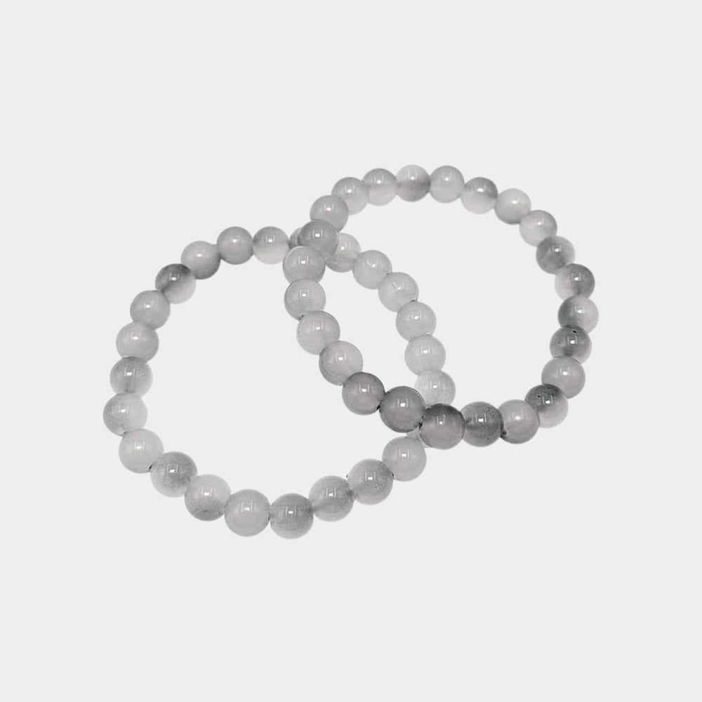 12 SET OF 2 - Round Beaded Stretch Multi Layered Bracelets