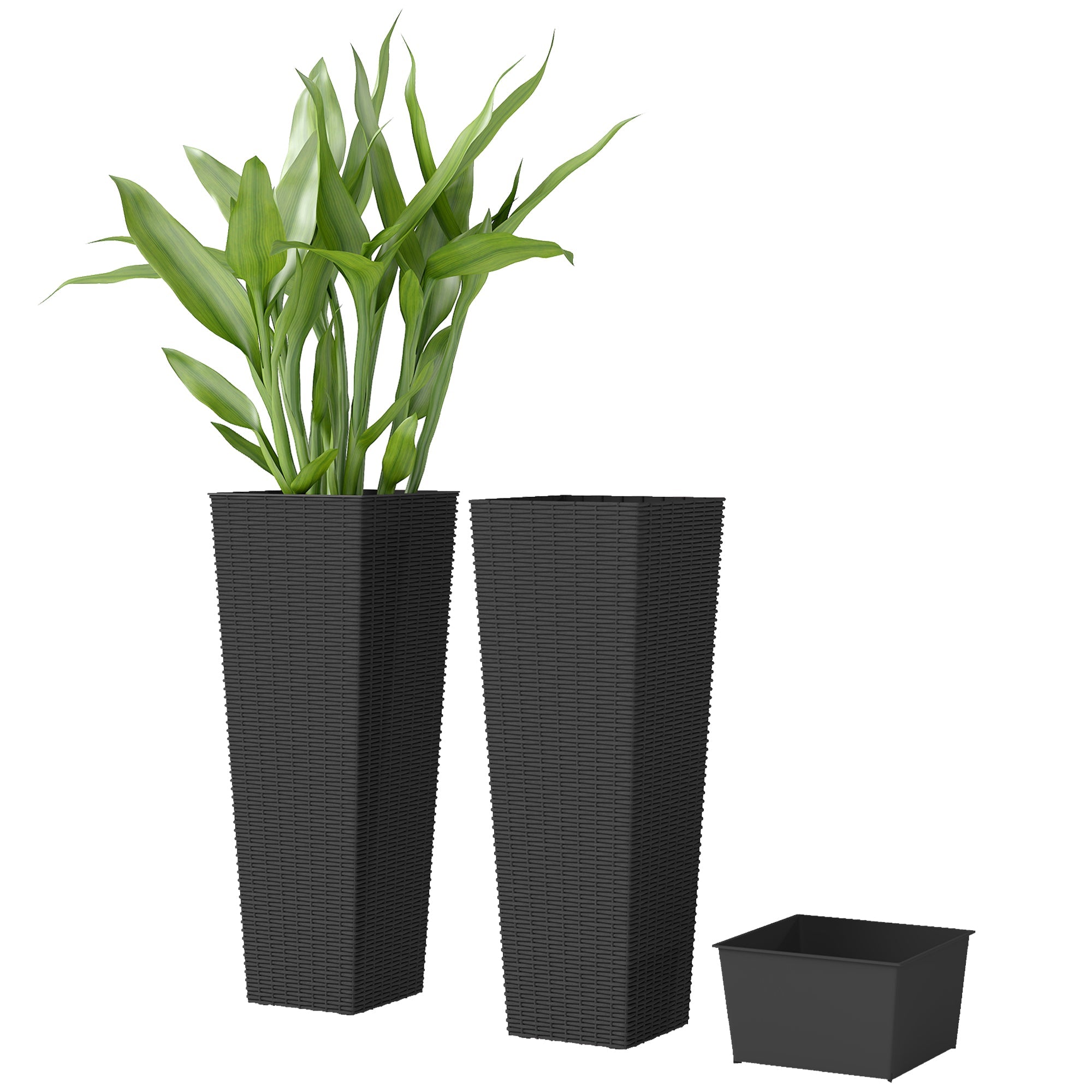 32 Inch Tall Planters for Porch & Garden