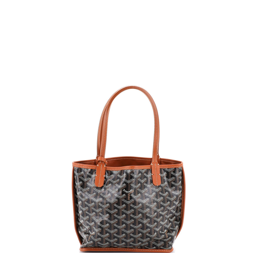 Anjou Reversible Tote Coated Canvas Mini