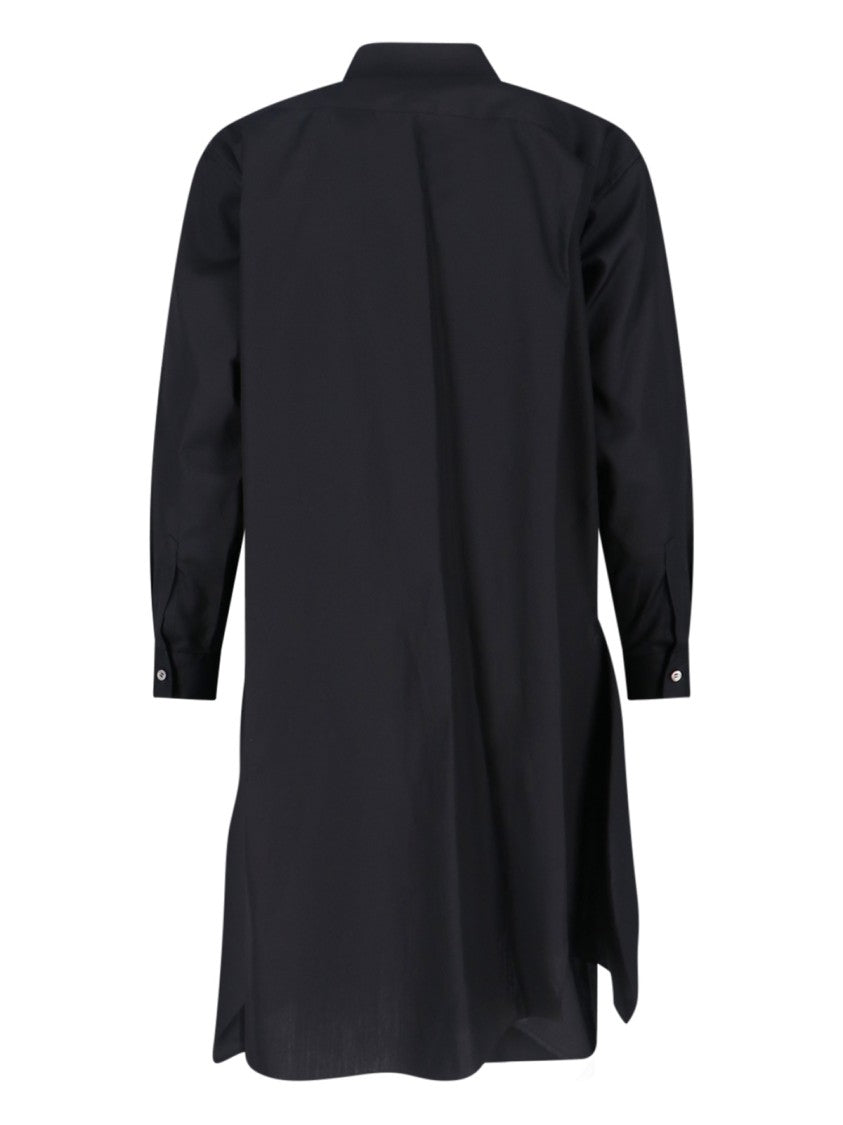 Asymmetric Long Shirt – White