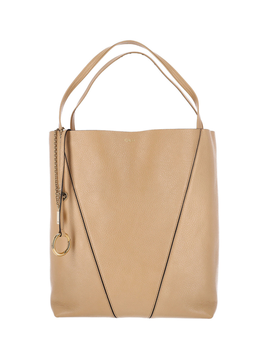 "Spin" Large Tote Bag – Beige
