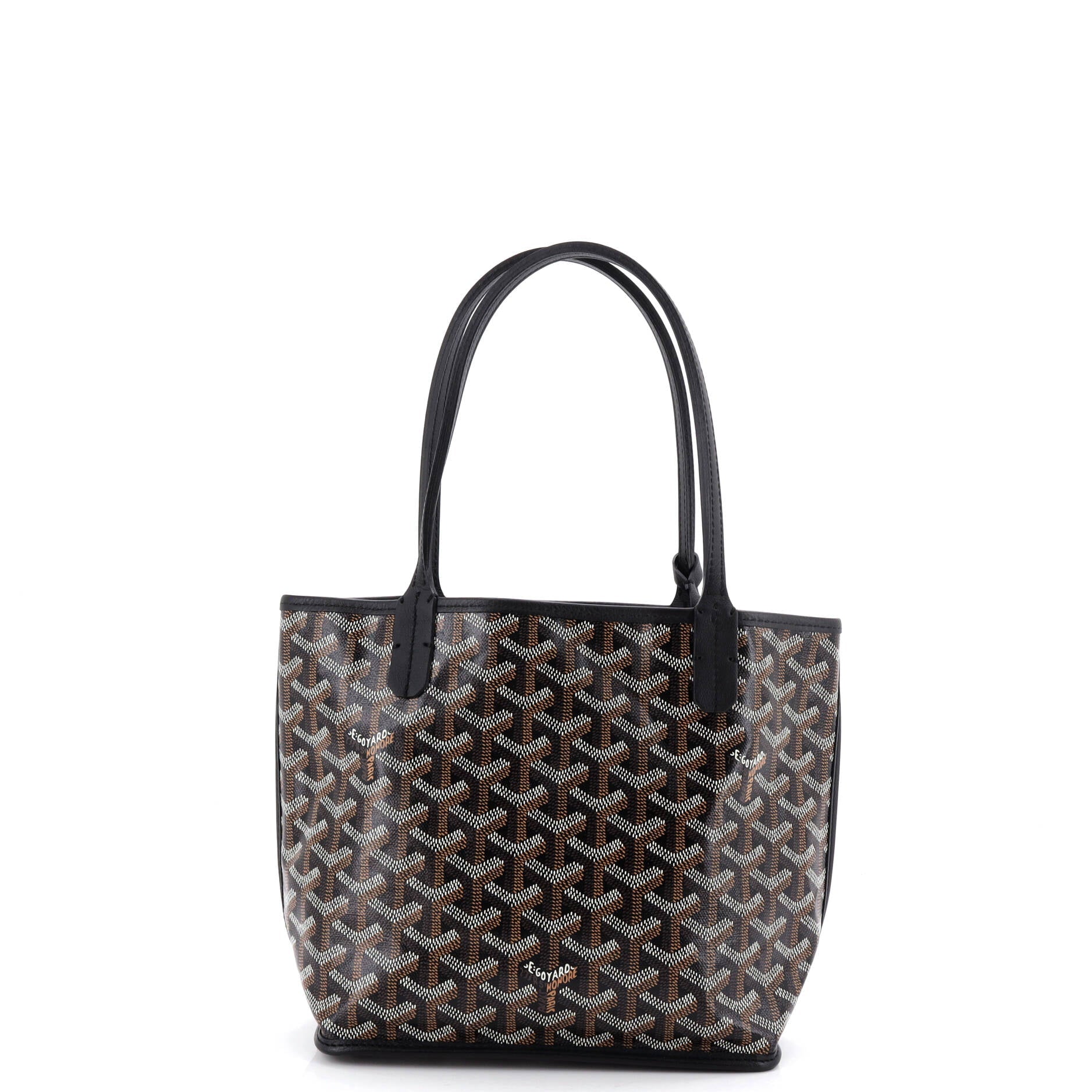 Anjou Reversible Tote Coated Canvas Mini