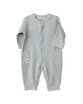 Andywawa Ribbed Giraffe Pocket Romper