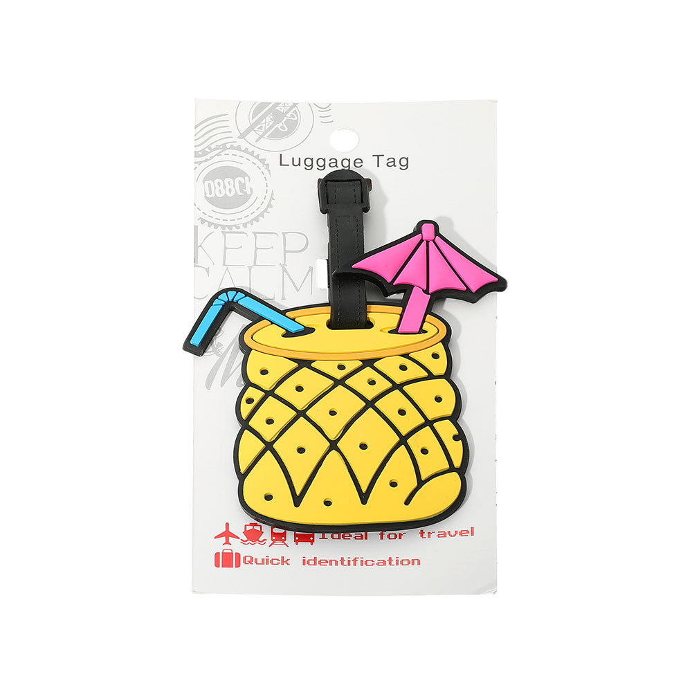 12PCS - Summer Theme Sun Drink Luggage Bag Tags