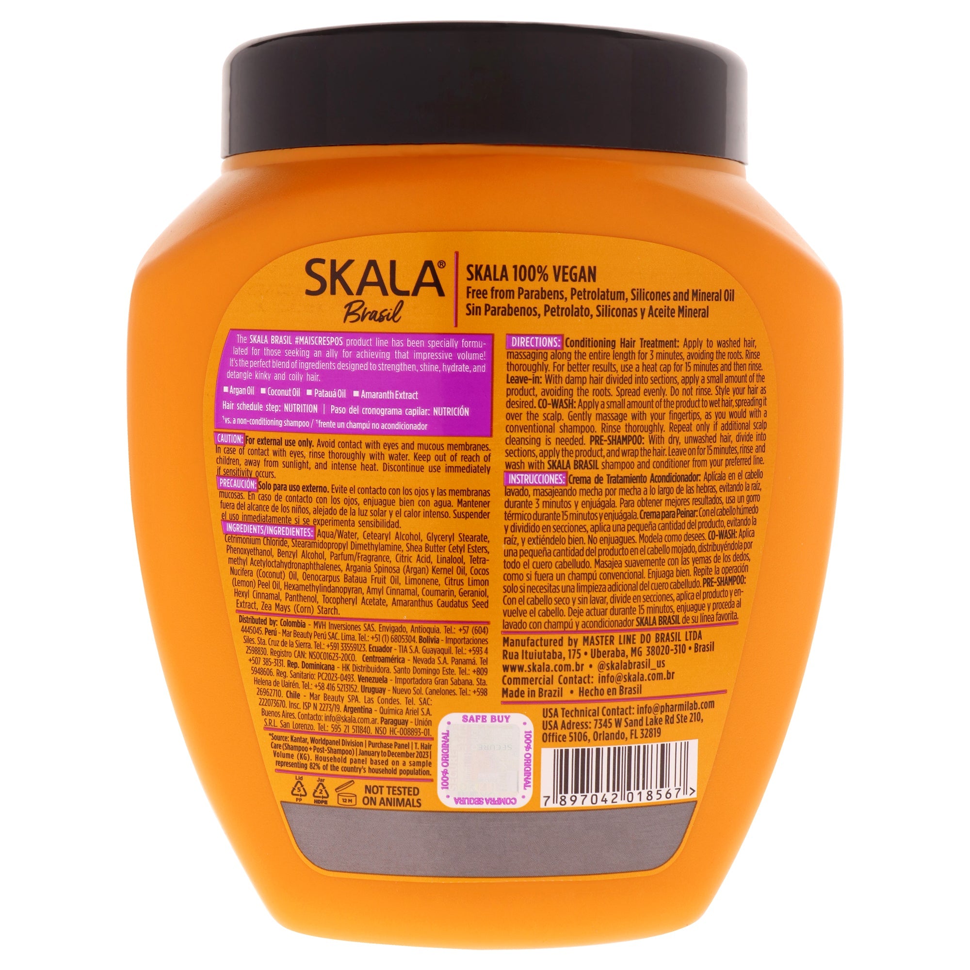 2 in 1 Super Curly Detangling Hair Treatment Conditioning Cream by Skala for Women - 35.2 oz Treatment