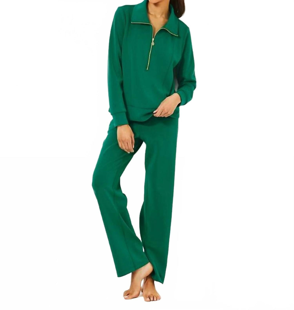 Alwyn High Rise Upf 50+ Pant In Fiddle Leaf Green