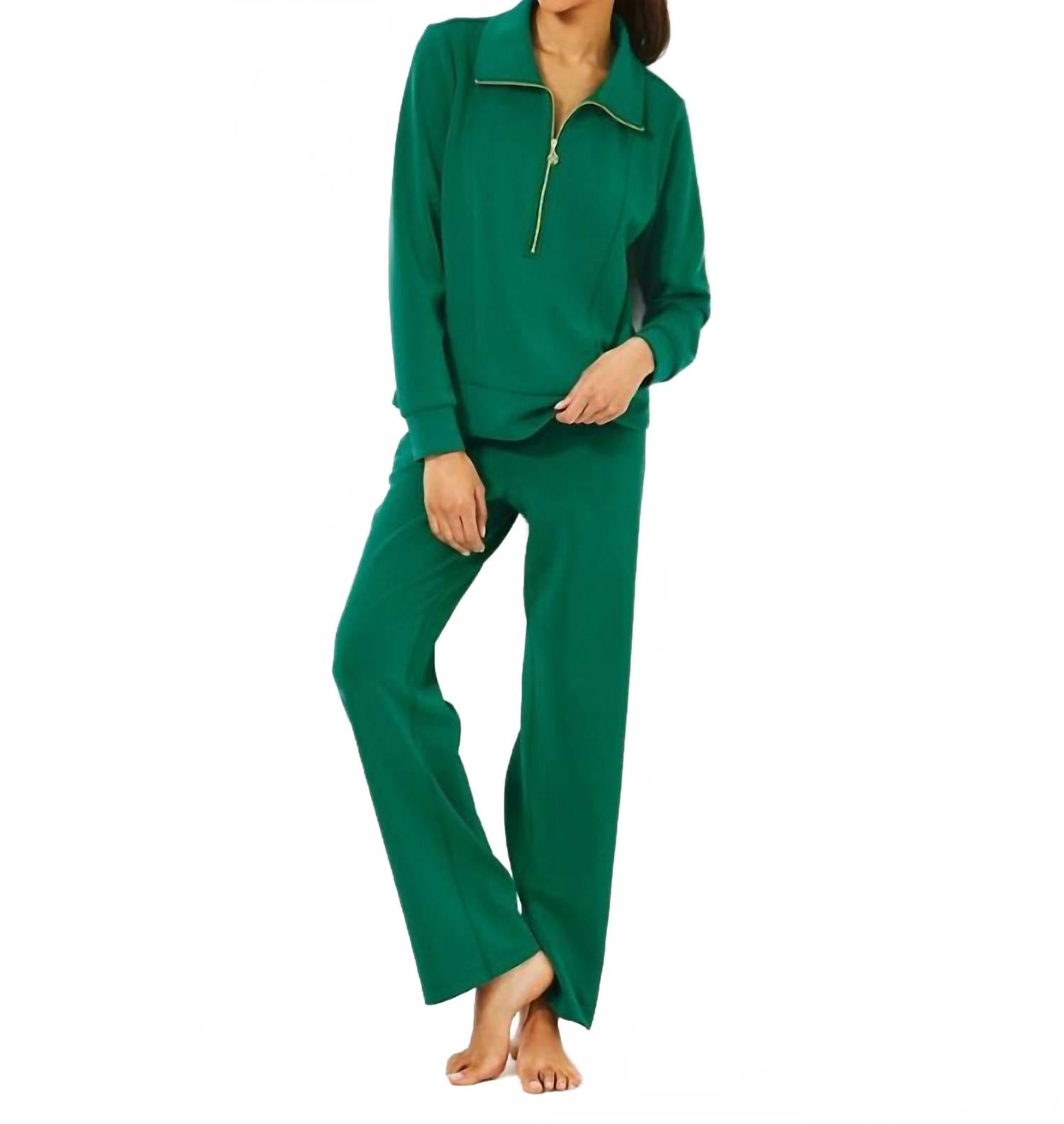 Alwyn High Rise Upf 50+ Pant In Fiddle Leaf Green