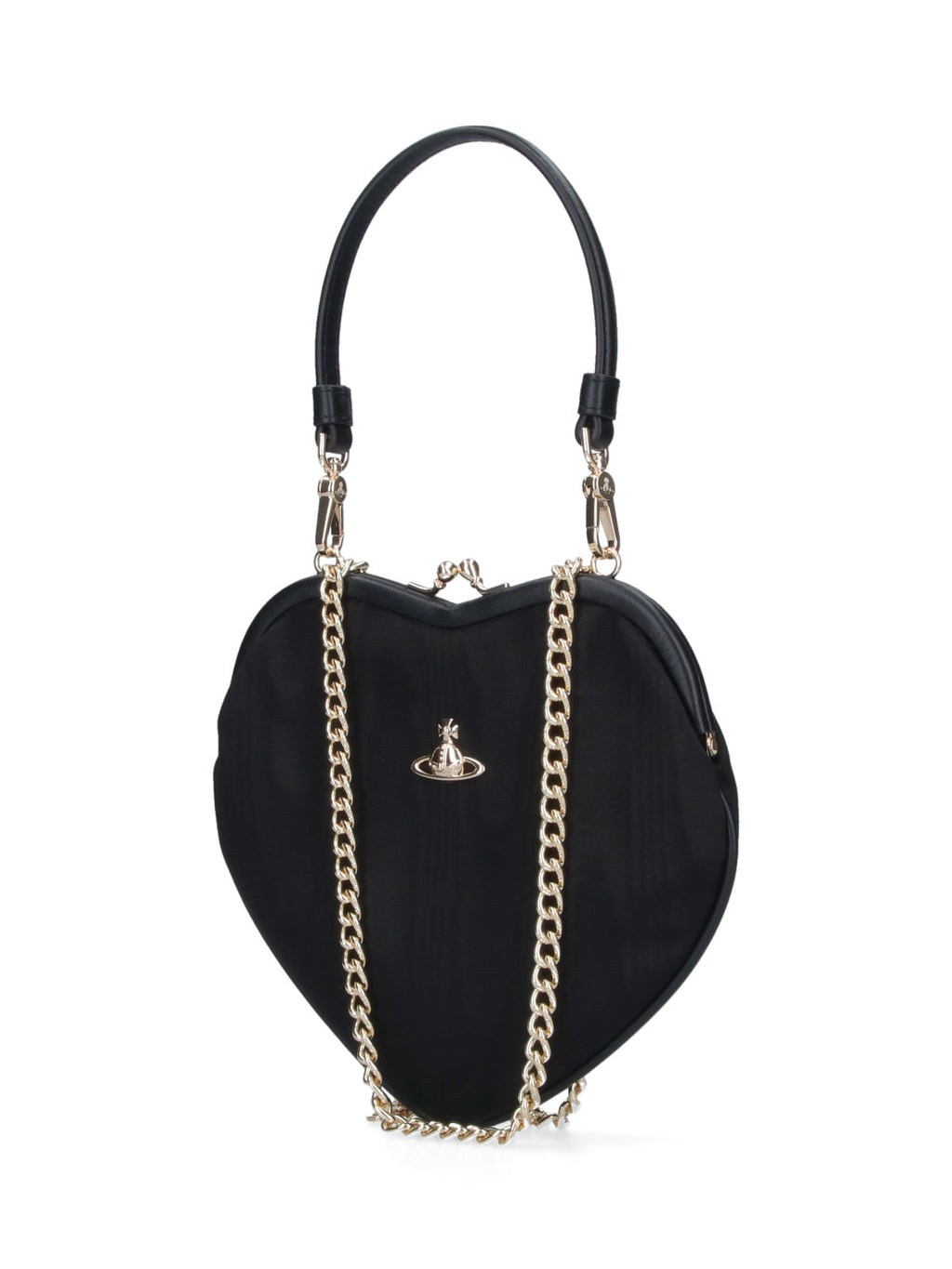 "Belle Heart Frame" Handbag – Black