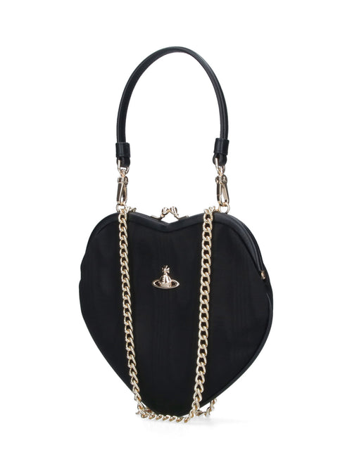 "Belle Heart Frame" Handbag – Black