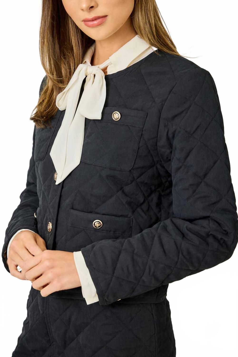 Arlette Quilted Jacket In Black