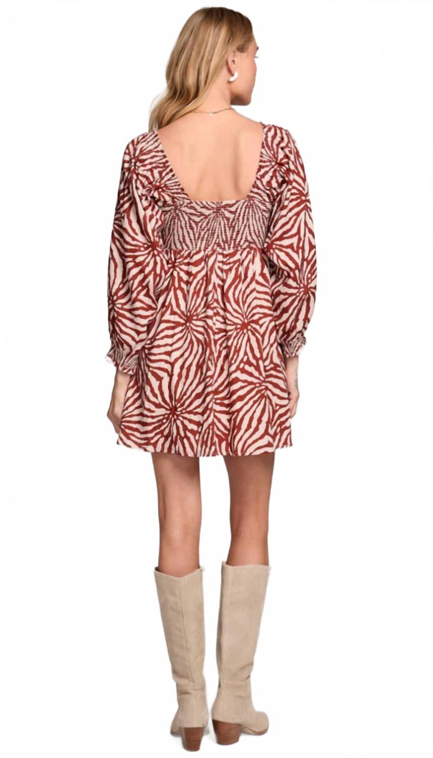 Ambre Mini Dress In Red