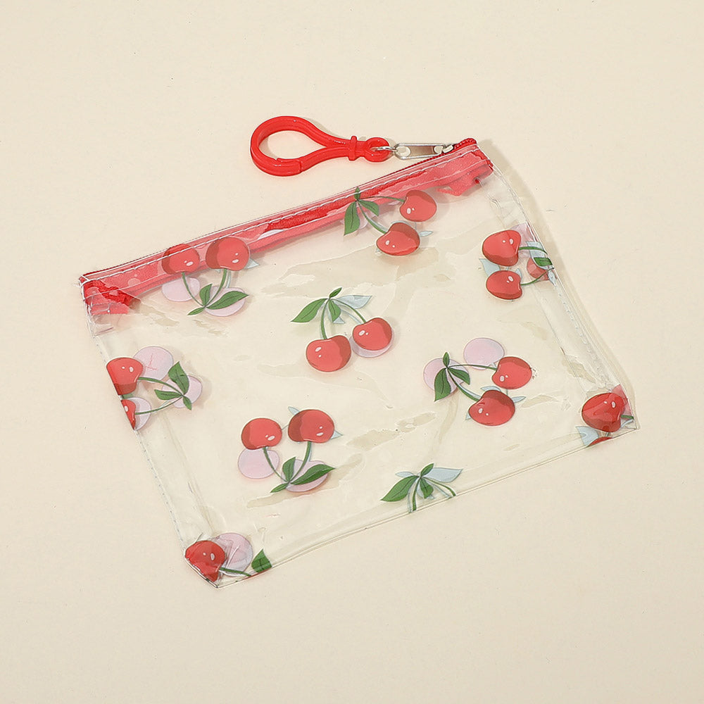12PCS - Fruit Pattern Transparent Mini Pouch Bags