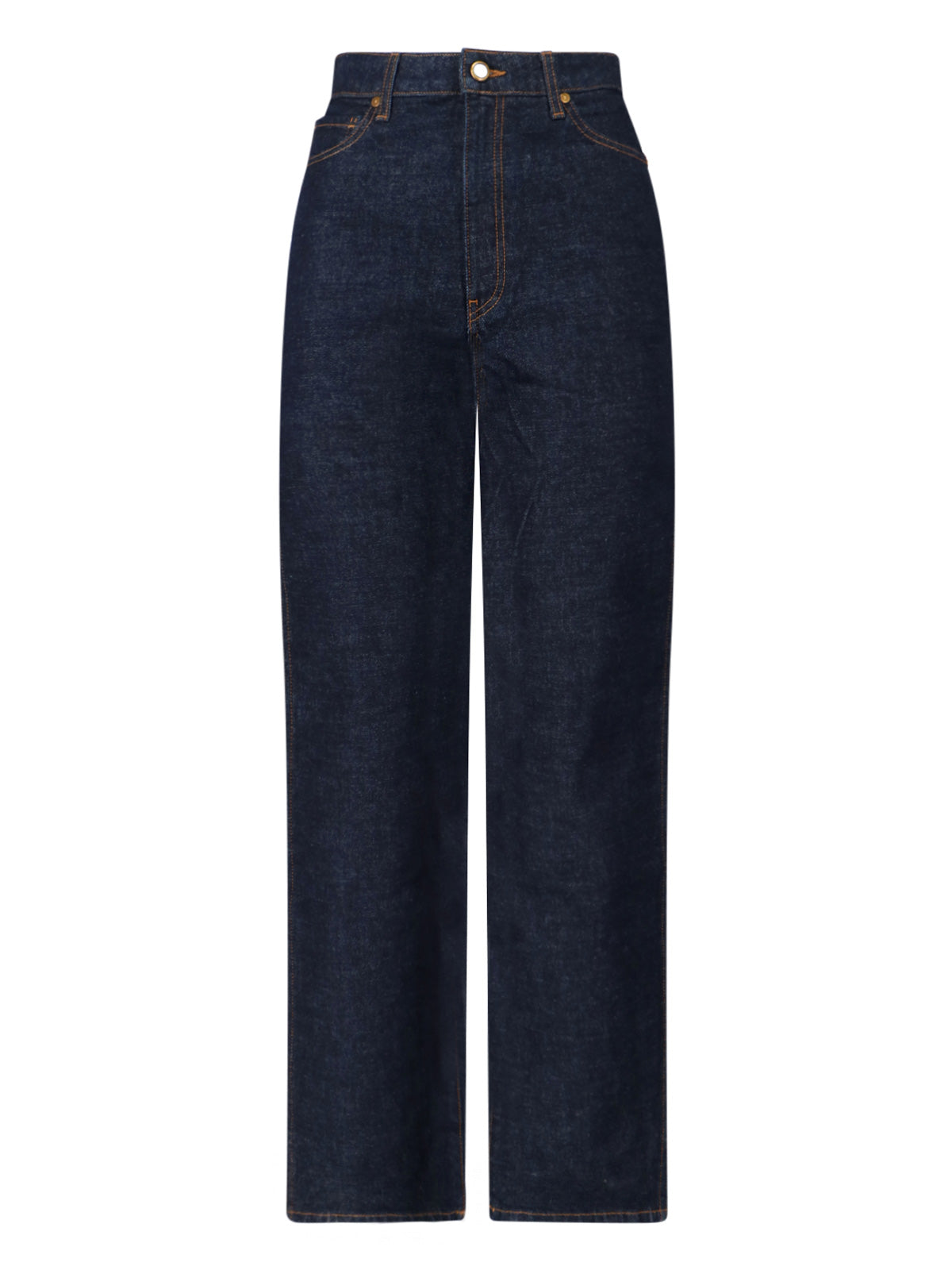 "Delina" Straight Jeans – Dark Blue