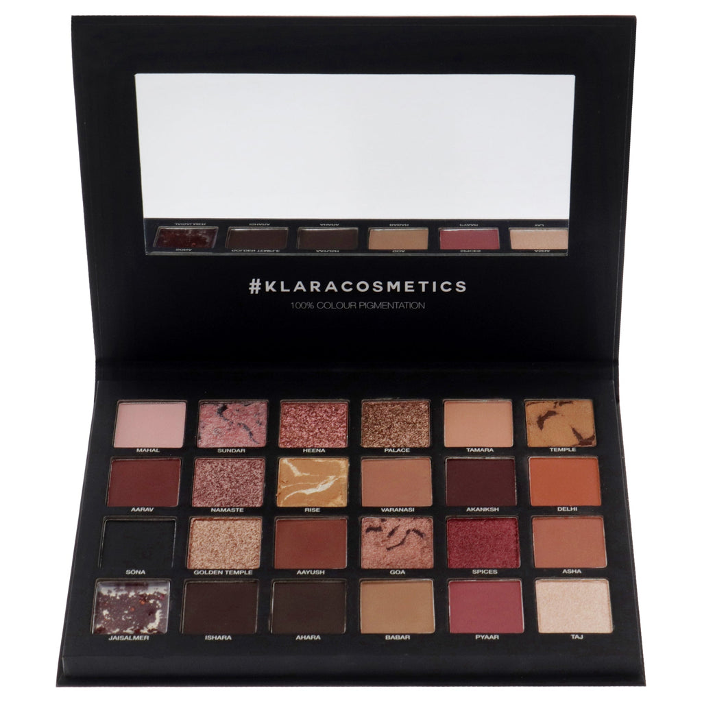 24 Eyeshadow Palette - Mumbai by Klara for Women - 1.68 oz Eye Shadow