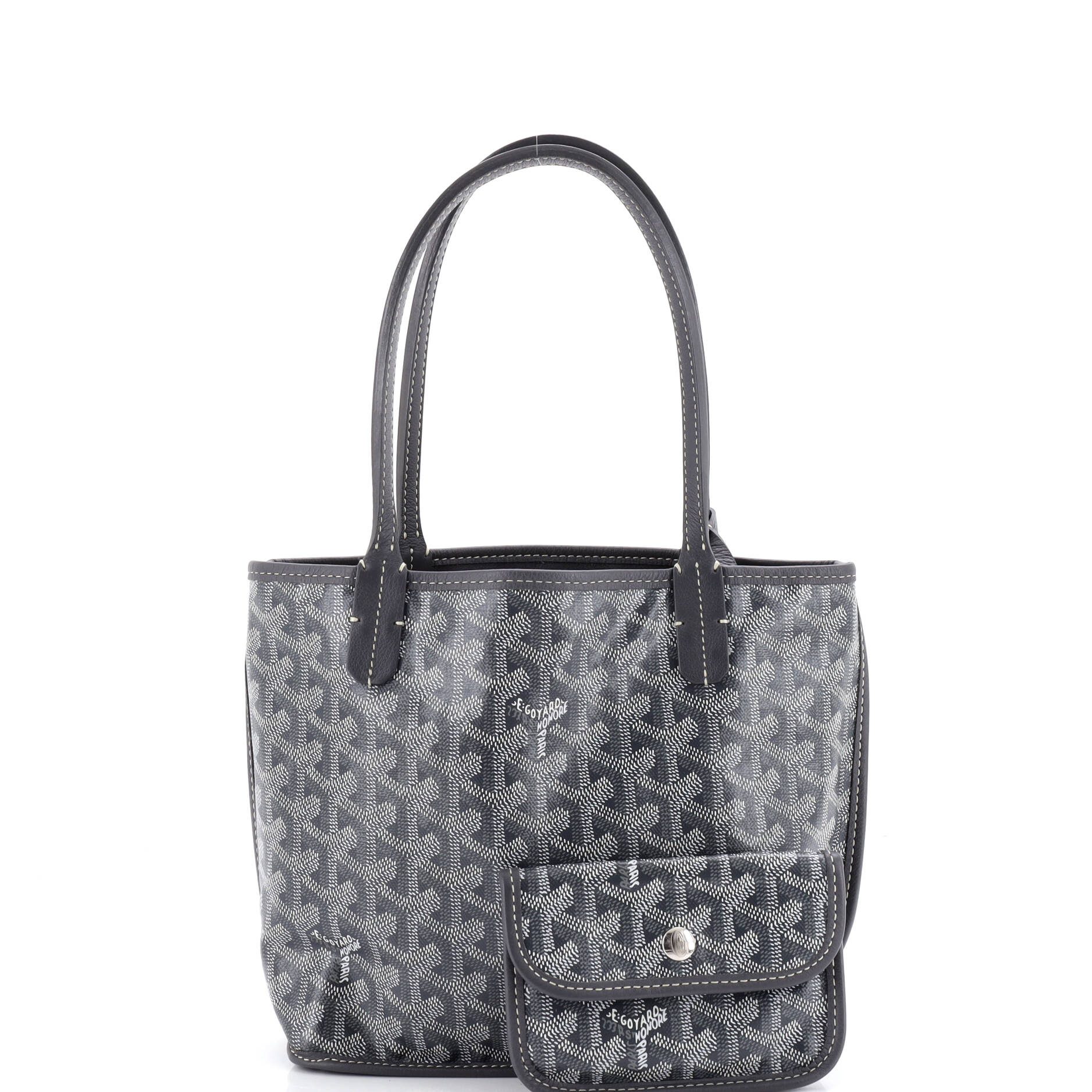 Anjou Reversible Tote Coated Canvas Mini