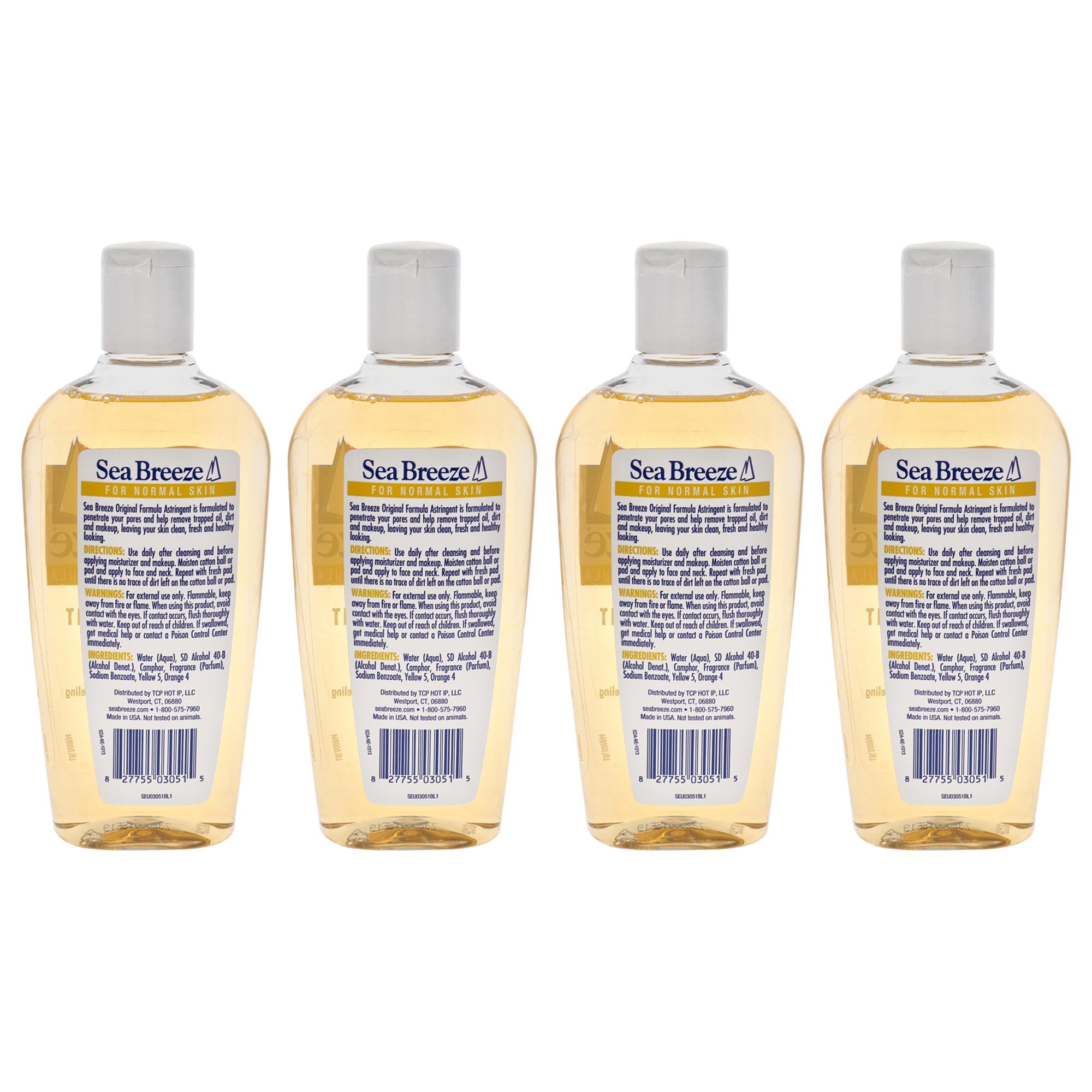 Astringent Original Formula by Sea Breeze for Unisex - 10 oz Cleanser - Pack of 4