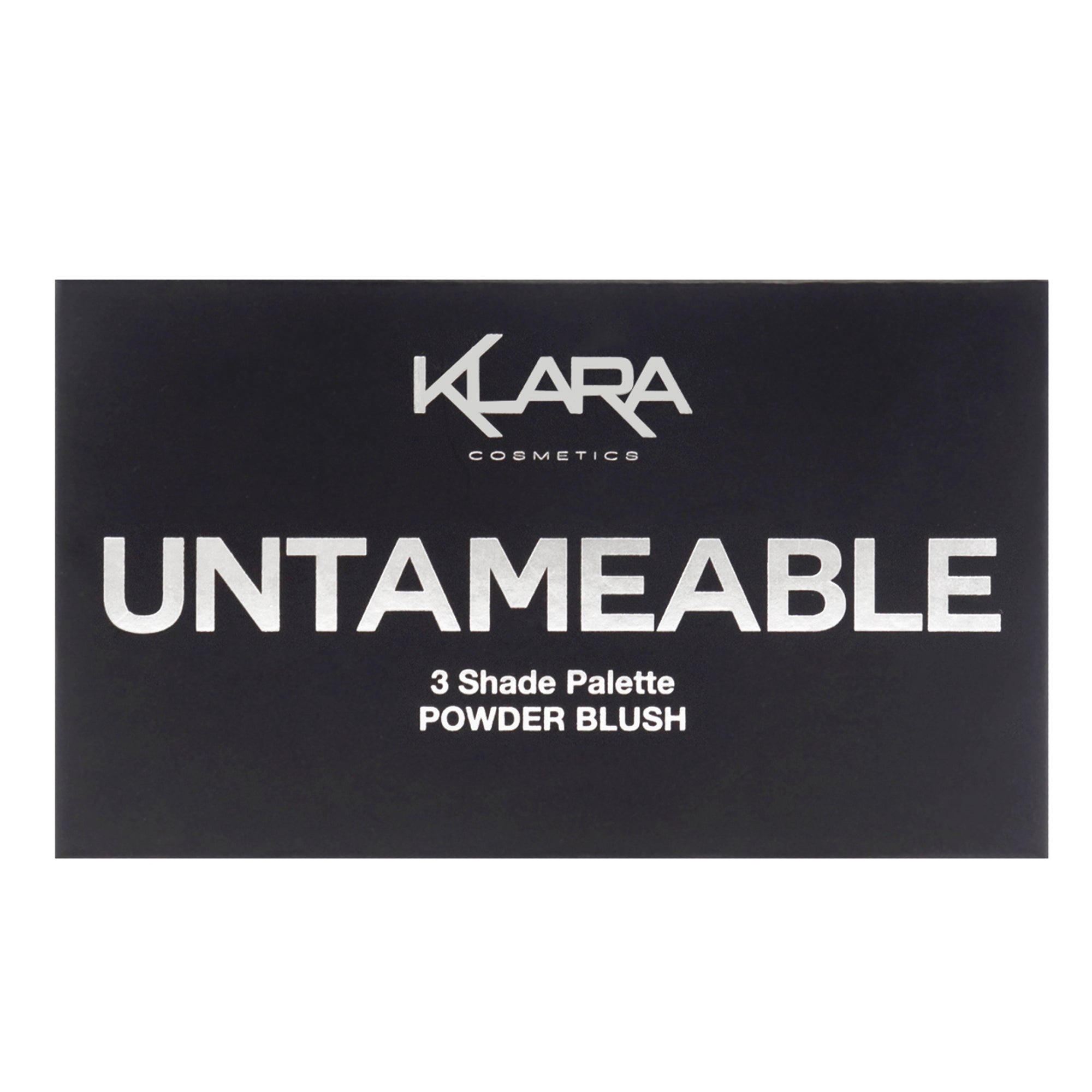 3 ShadesPowder Blush Palette - Untameable by Klara for Women - 0.35 oz Makeup