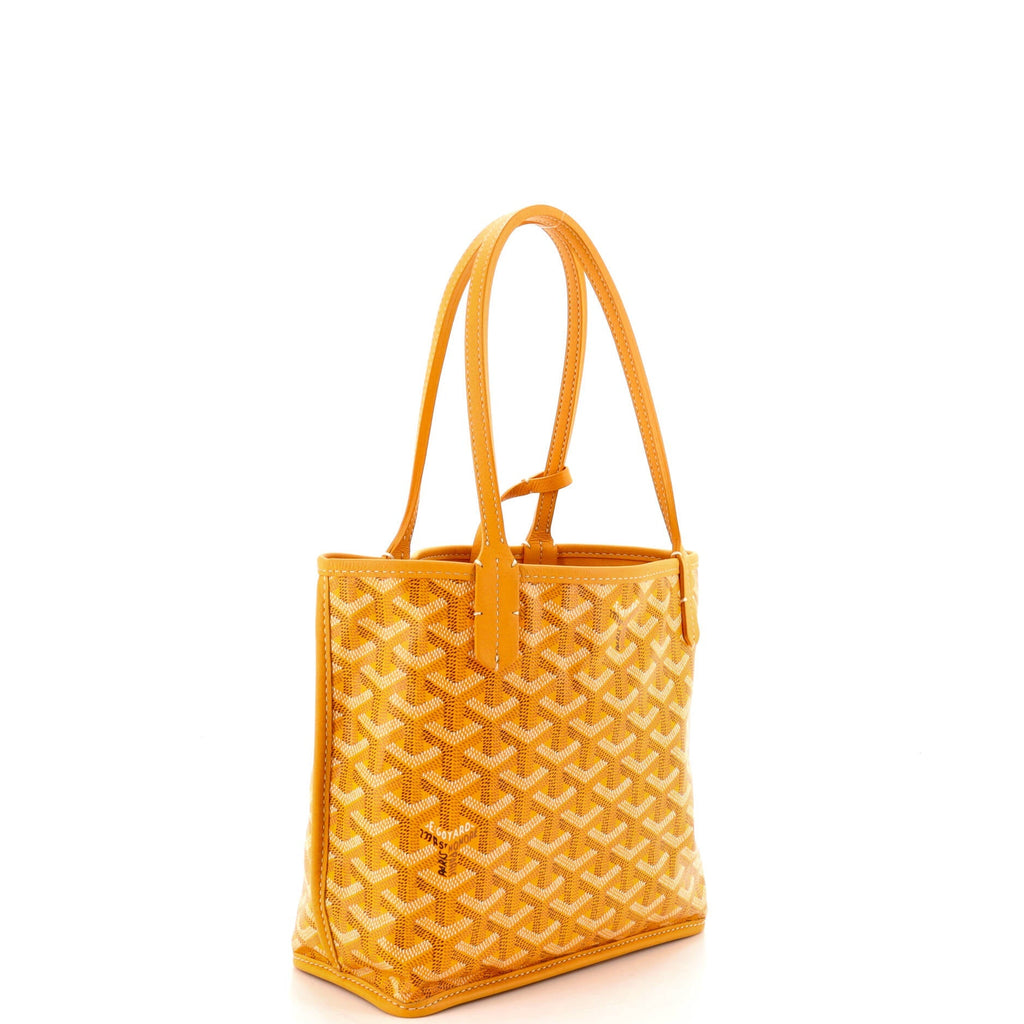 Anjou Reversible Tote Coated Canvas Mini