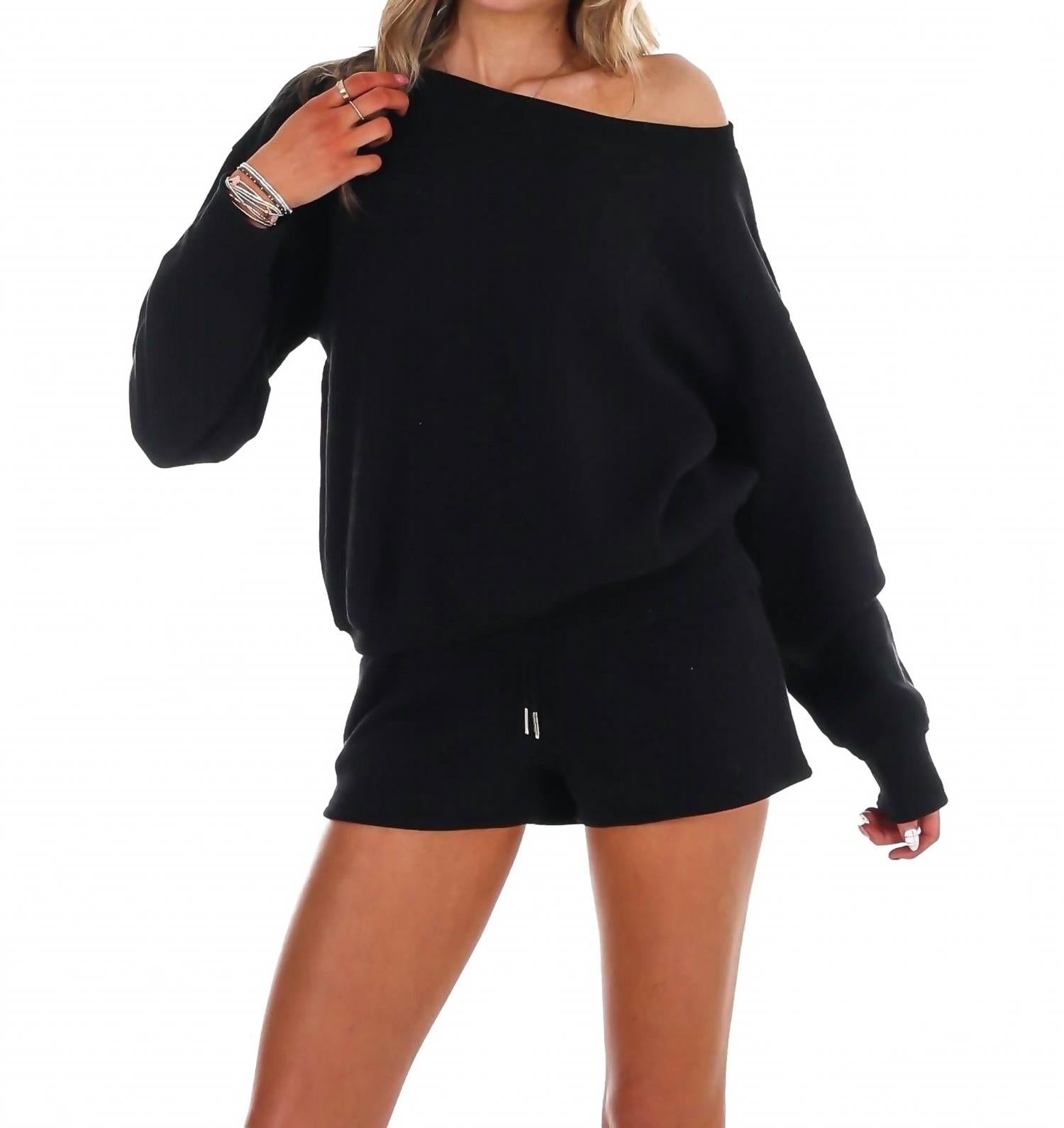 Another Chance Two Piece Set In Black
