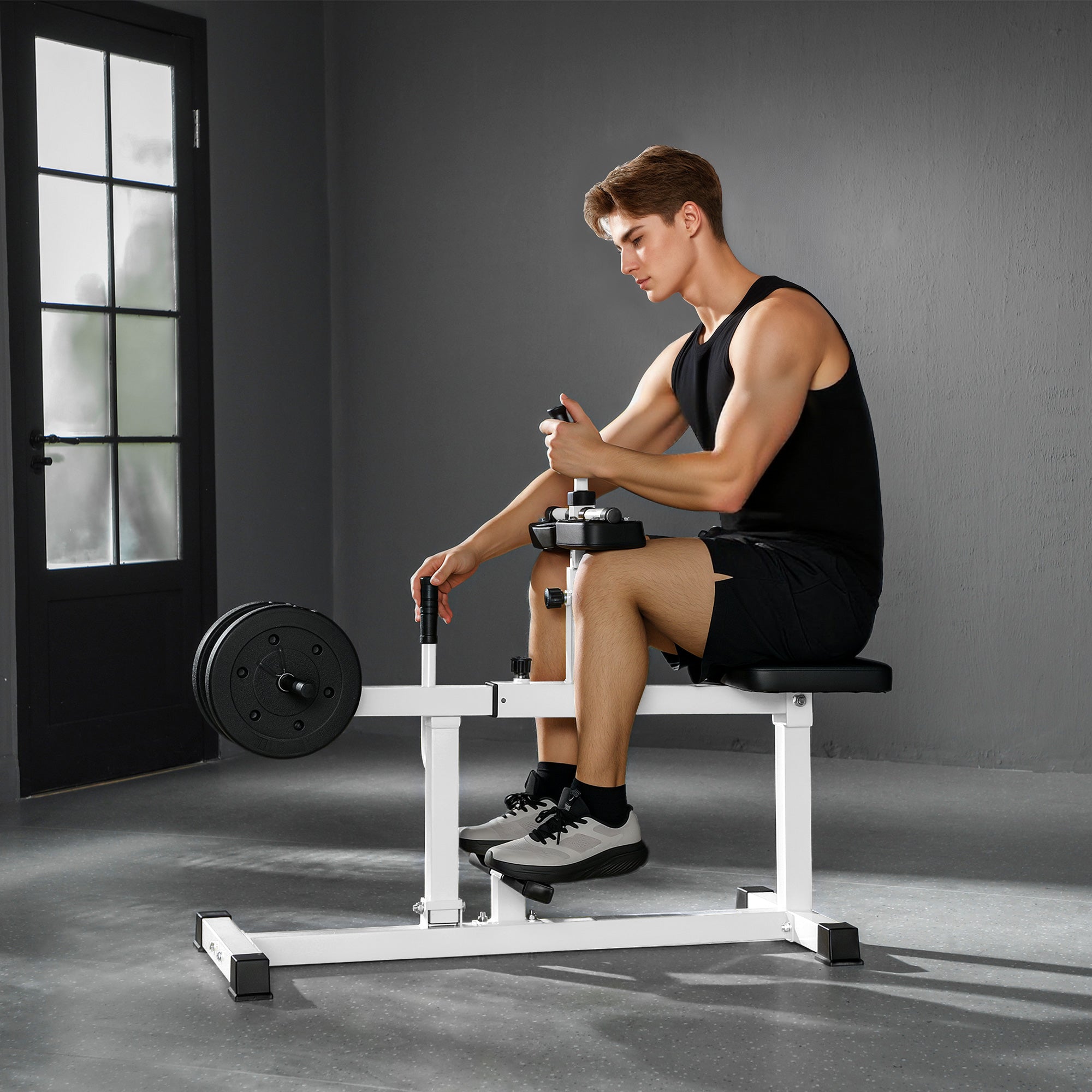 Adjustable Seated Calf Raise Machine