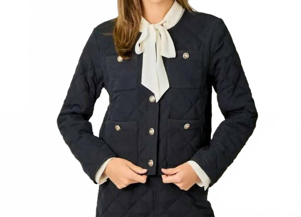 Arlette Quilted Jacket In Black