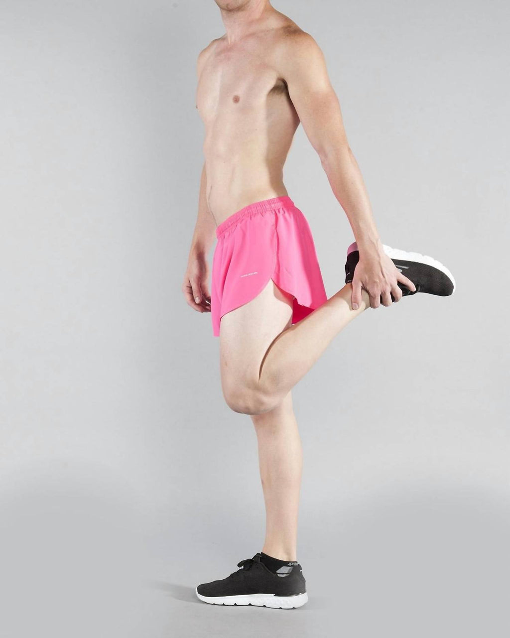 1" Elite Split Short In Hot Pink