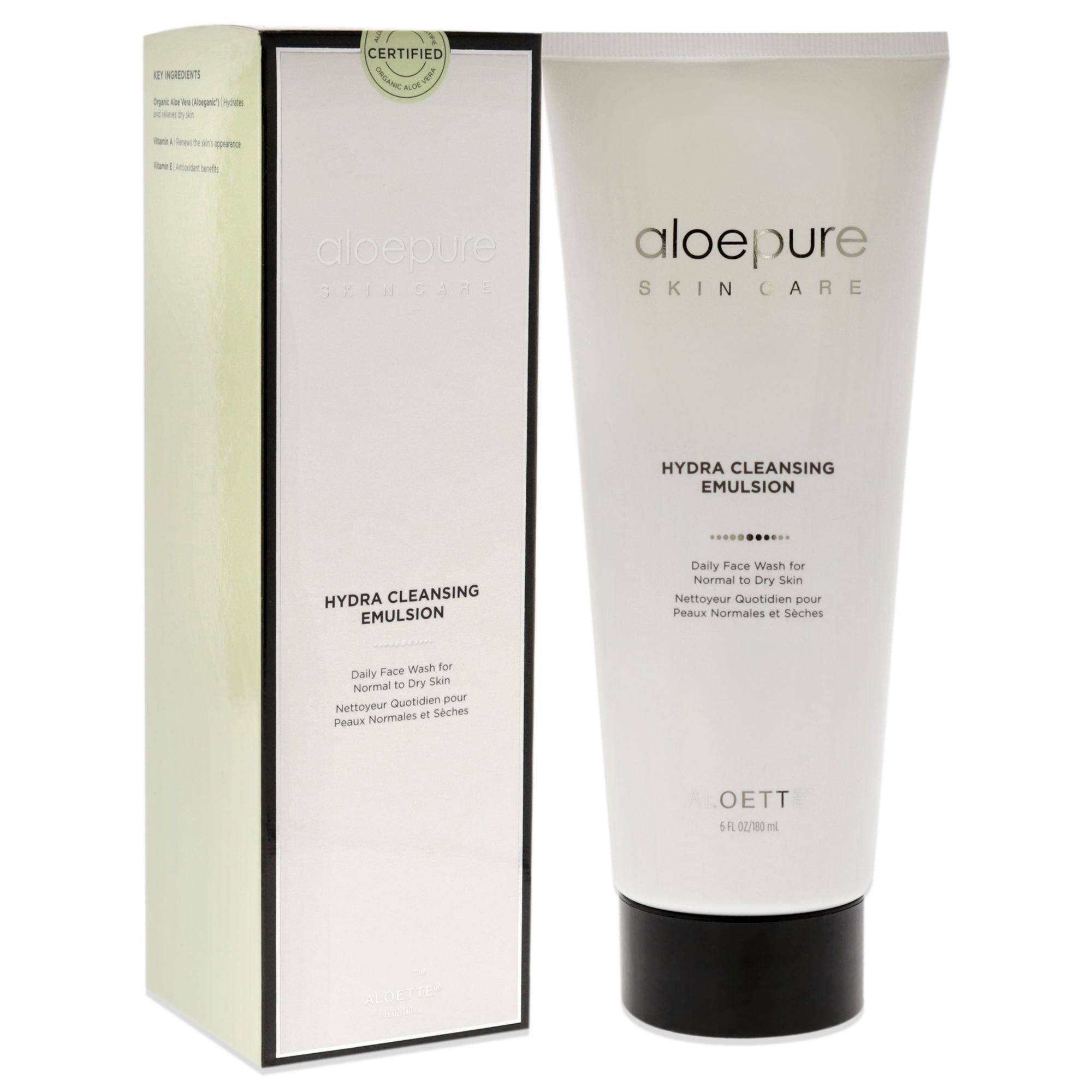 Aloepure Hydra Cleansing Emulsion - Noraml to Dry Skin by Aloette for Unisex - 6 oz Emulsion
