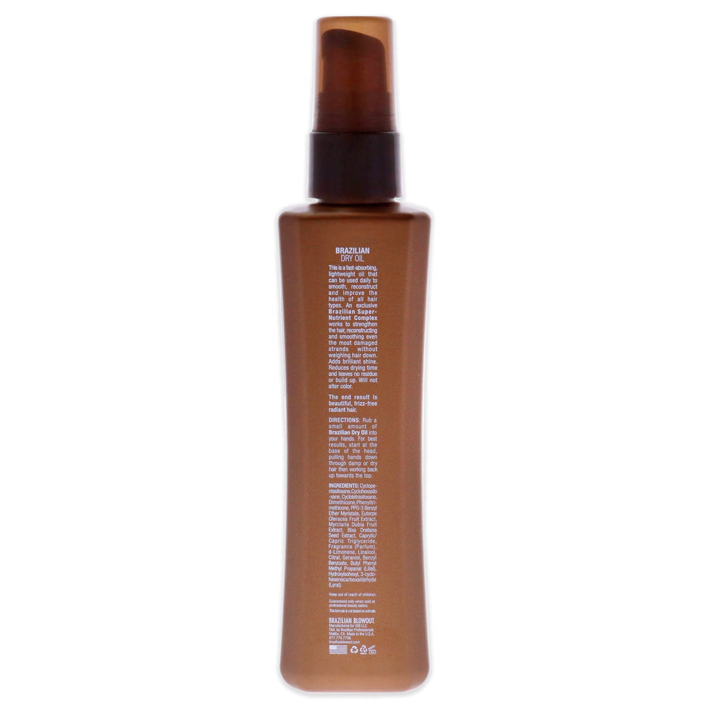 Acai Brazilian Dry Oil by Brazilian Blowout for Unisex - 3.4 oz Oil