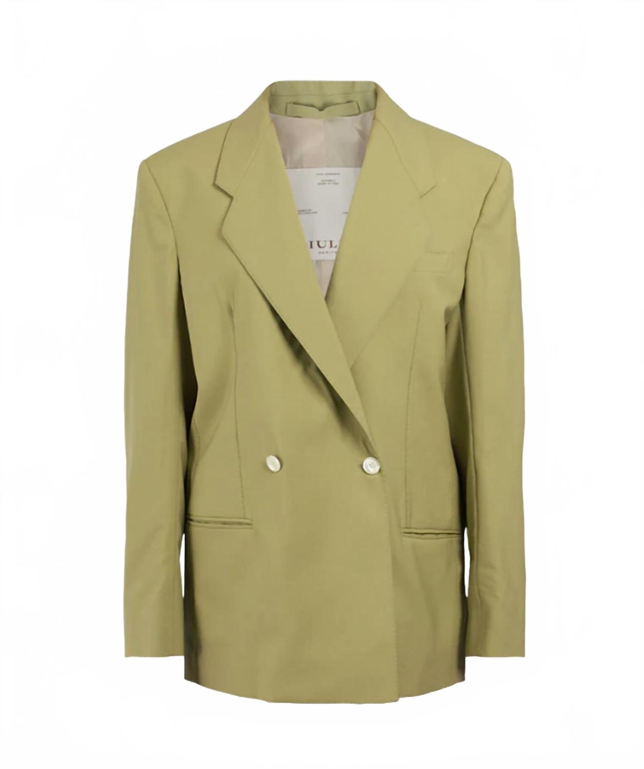 Anna Blazer In Sage Green