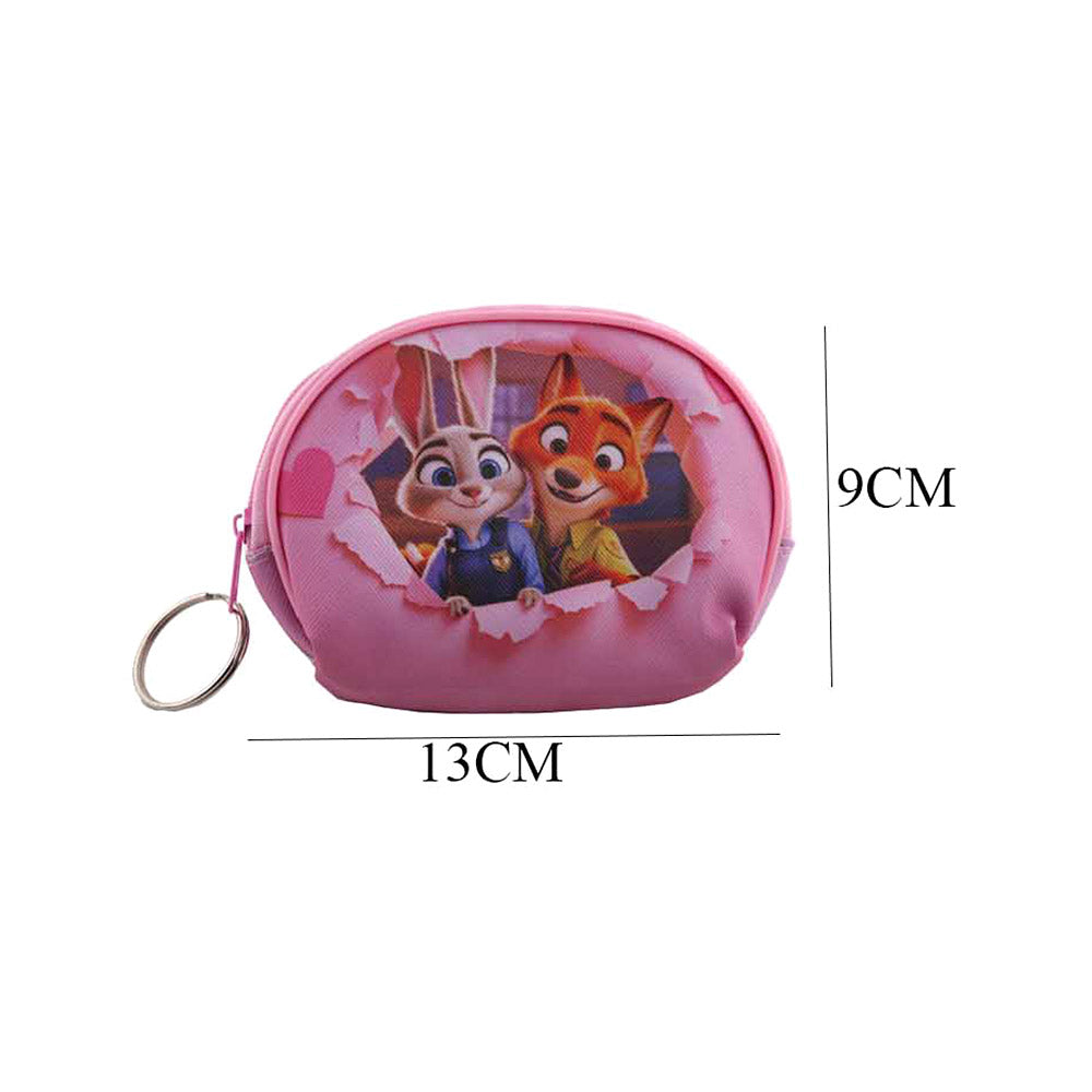 12PCS - Cute Cartoon Character Keychain Coin Purses