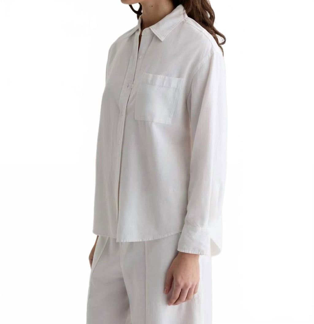 Addison Shirt In White