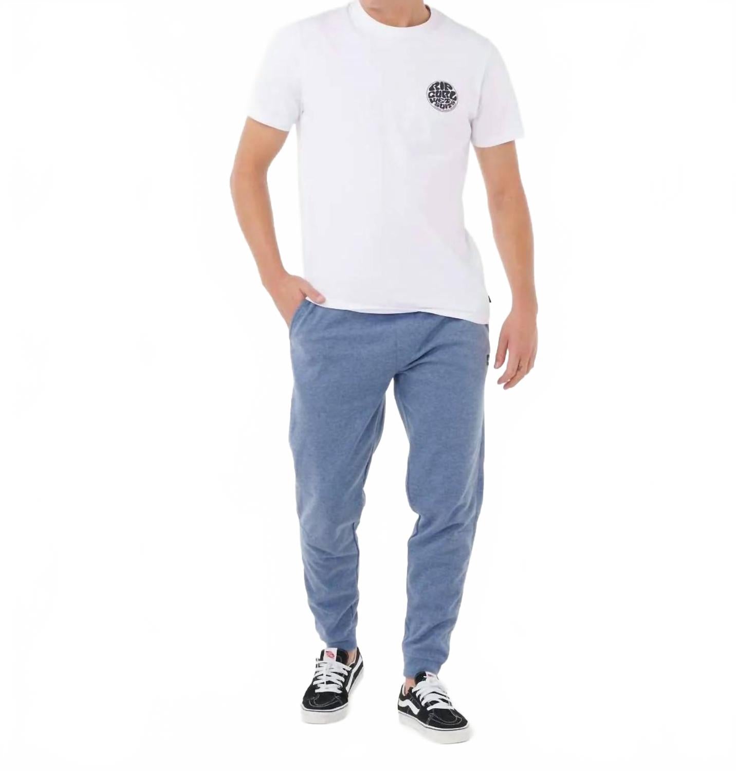 Anti Series Departed Track Pant In Washed Navy