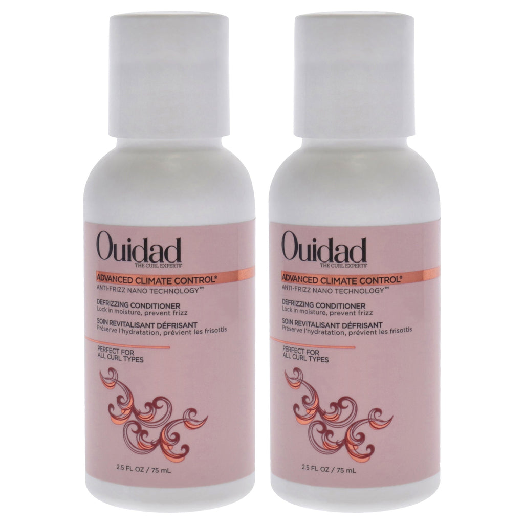 Advanced Climate Control Defrizzing Conditioner by Ouidad for Unisex - 2.5 oz Conditioner - Pack of 2