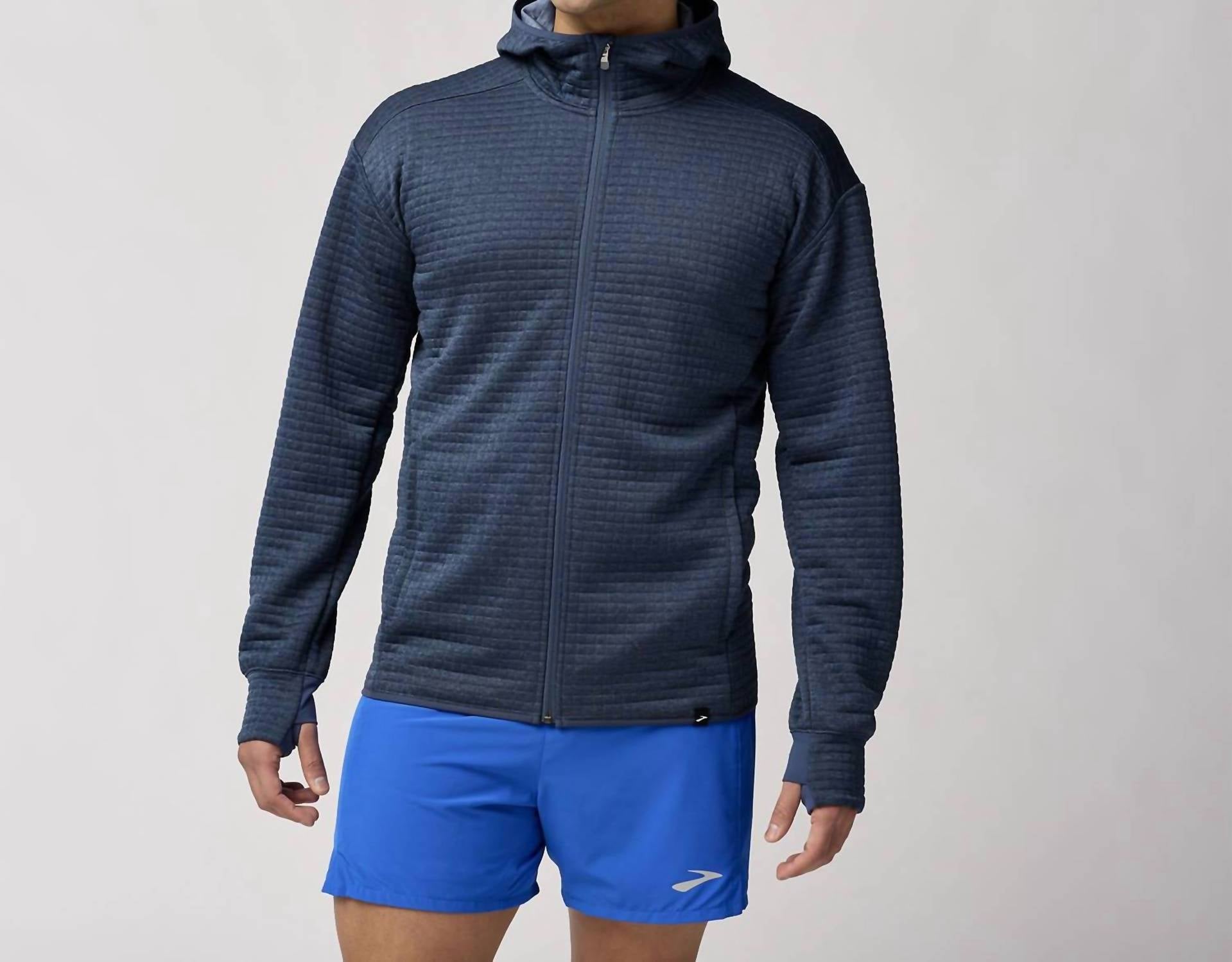 Activate Midweight Hoodie In Heather Blue Slate