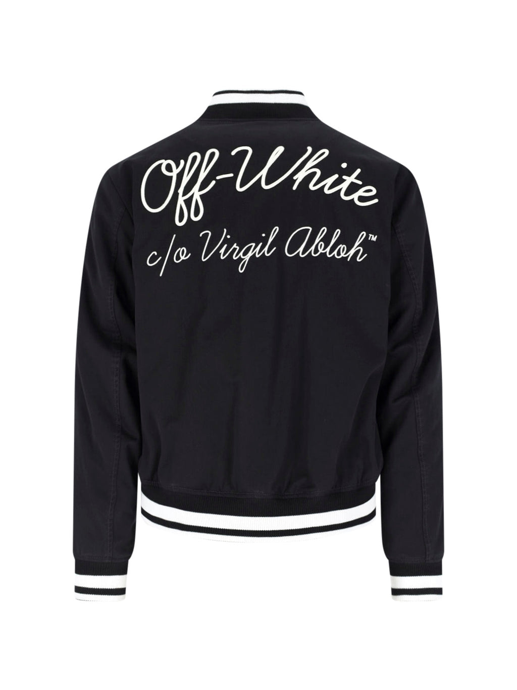 "Varsity Souvenir" Bomber Jacket – Black