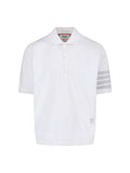 "4 Bar" Polo Shirt – White